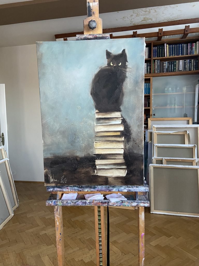 Oil Painting The Keeper of Knowledge by Igor Shulman