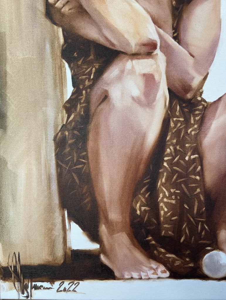 Oil Painting Don't be Sad, My Friend by Igor Shulman