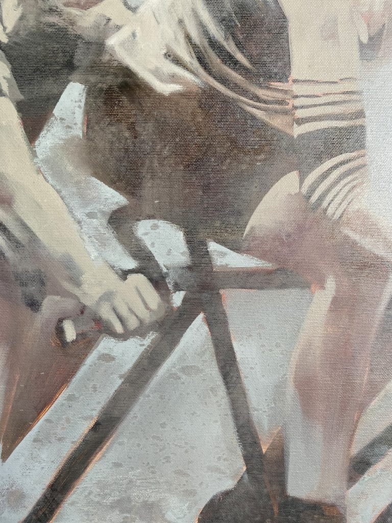 Oil Painting The Invincible Tandem by Igor Shulman