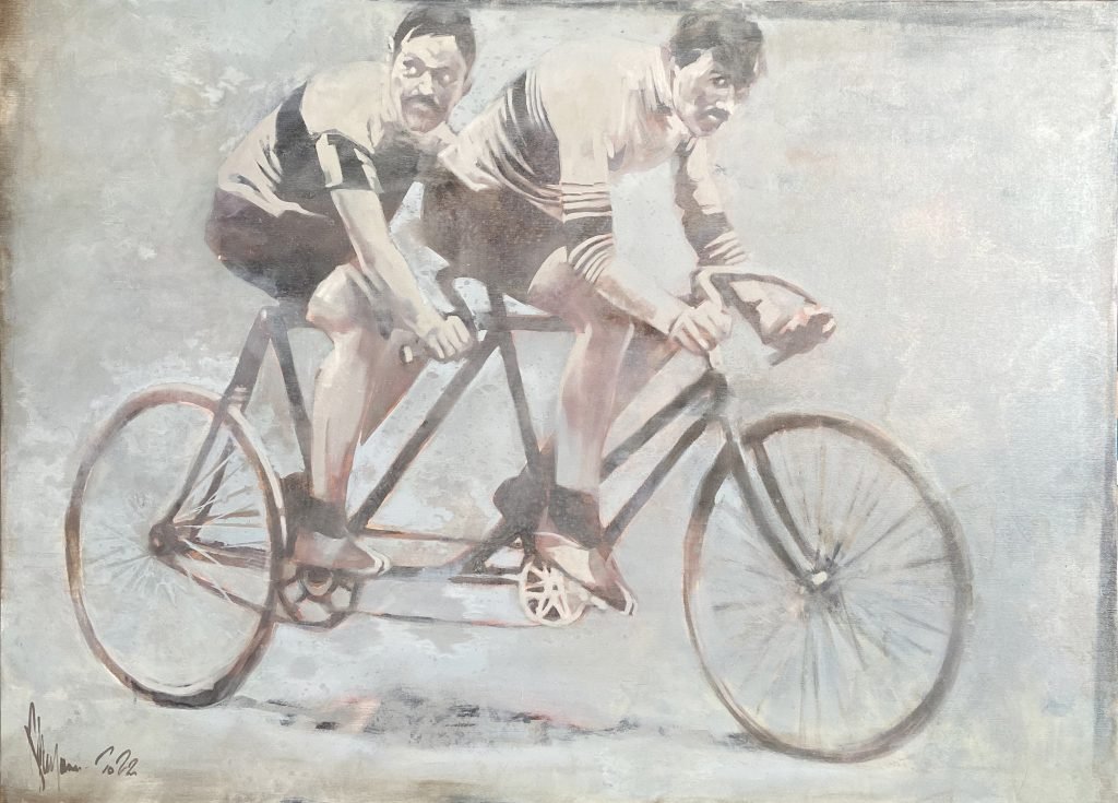 Oil Painting The Invincible Tandem by Igor Shulman
