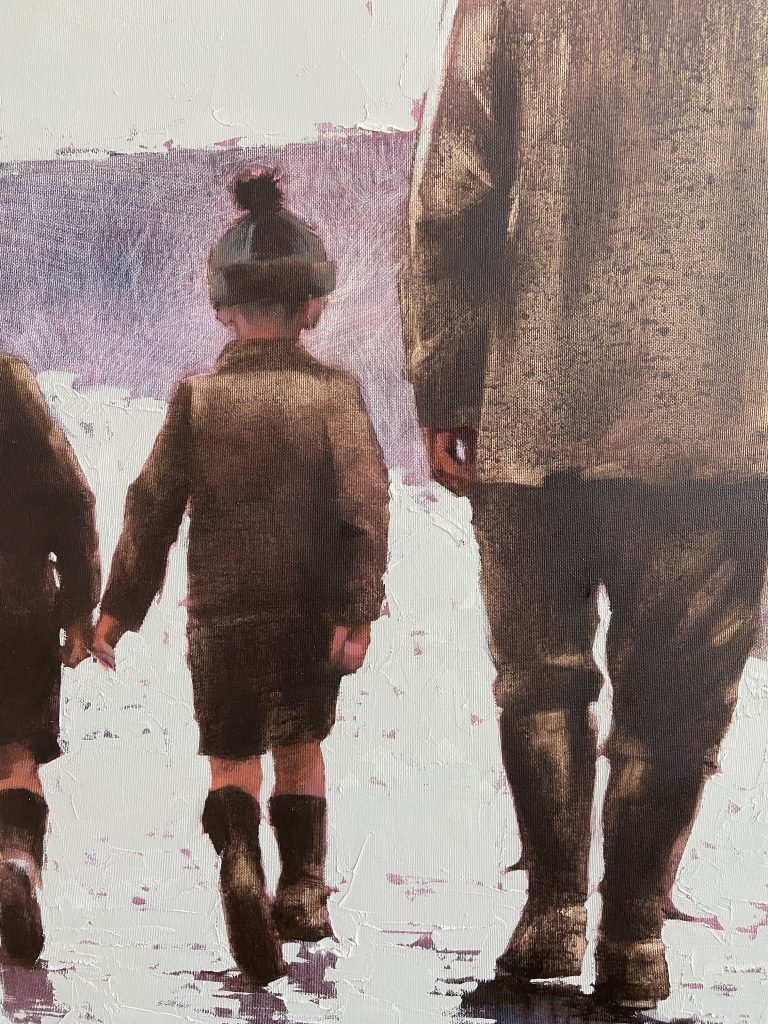 Walk Oil Painting by Igor Shulman