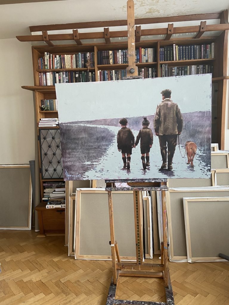 Walk Oil Painting by Igor Shulman
