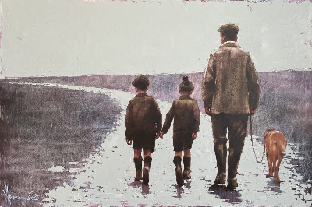 Walk Oil Painting by Igor Shulman