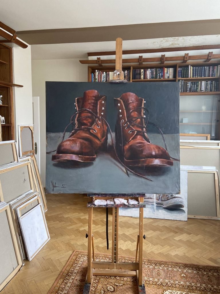 Oil Painting Just Shoes by Igor Shulman