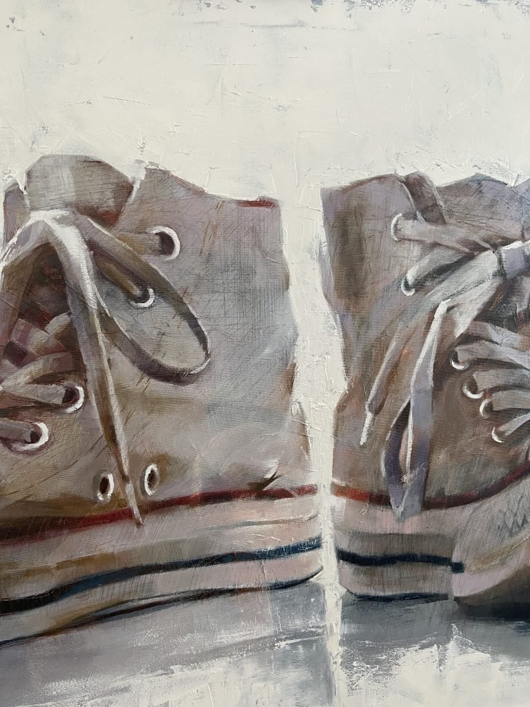 Oil Painting Just Sneakers by Igor Shulman