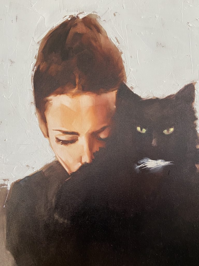 Oil Painting A Sad Portrait (2022) by Igor Shulman