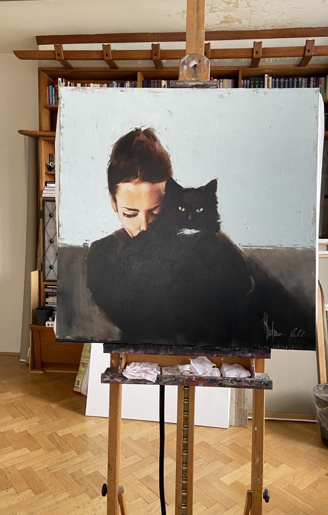 Oil Painting A Sad Portrait (2022) by Igor Shulman