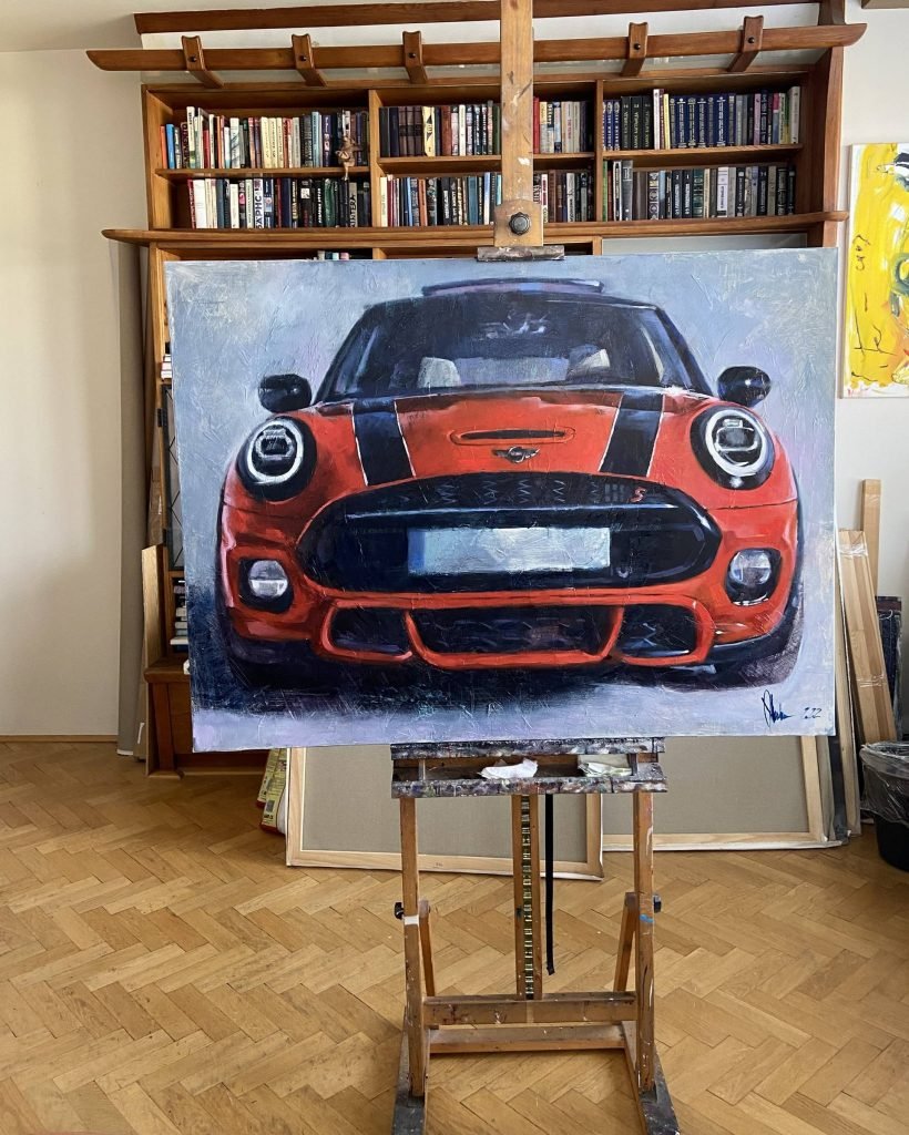 Oil Painting MINI people (2022) by Igor Shulman