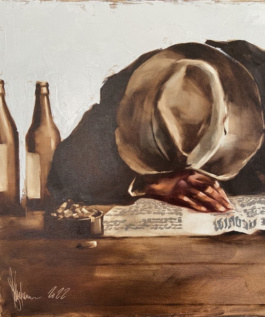 Oil Painting Morning News (2022) by Igor Shulman