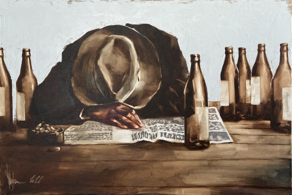 Oil Painting Morning News (2022) by Igor Shulman