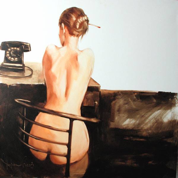 Igor Shulman Artwork / 2008 year Album / Secretary №1- 39.4 W x 39.4 H in / 100 x 100 cm