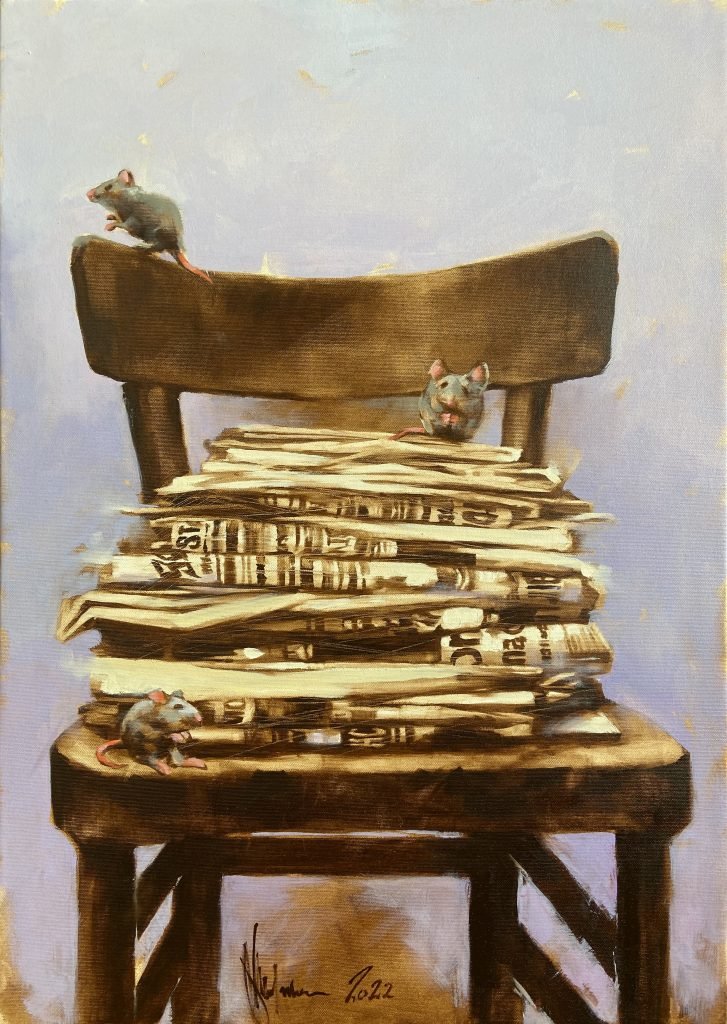 Oil Painting Closser to the End (2022) by Igor Shulman