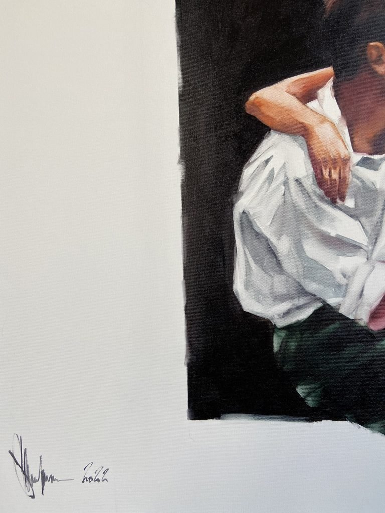 Oil painting - Parents III (2022) by Igor Shulman