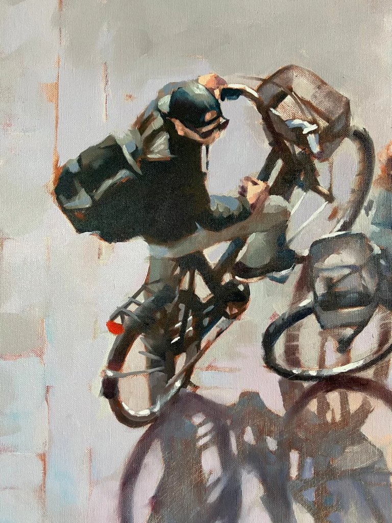 Oil Painting Meeting After Work (2022) by Igor Shulman