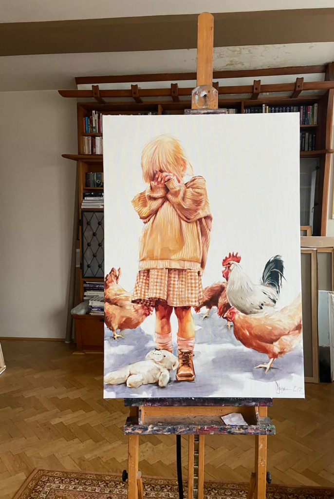 Oil Painting Summer in the Countryside (2022) by Igor Shulman