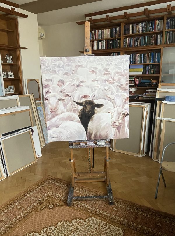 black sheep oil painting by igor shulman 2023 05 -