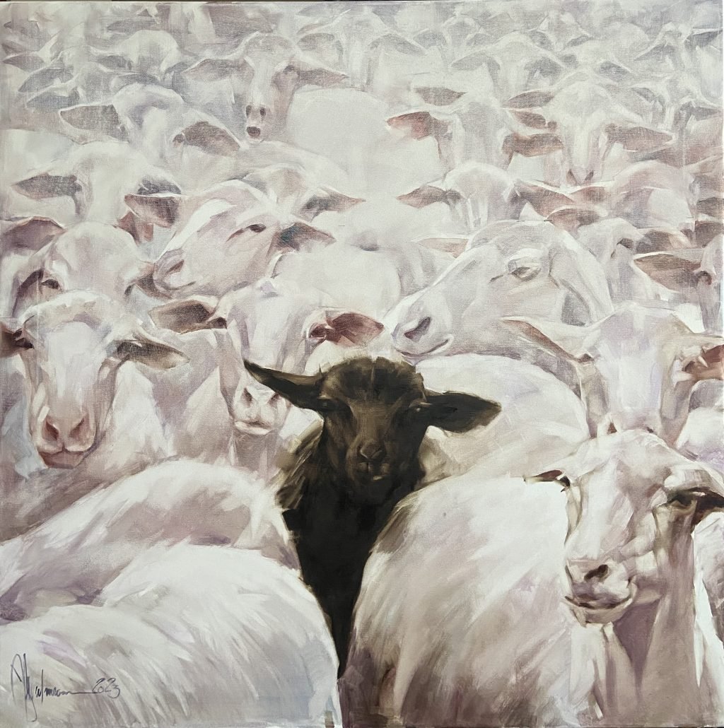 Enhance Your Home with the Black Sheep Oil Paintings by Igor Shulman