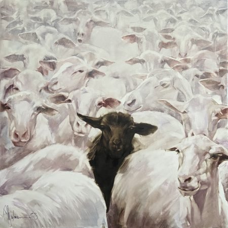 black sheep oil painting by igor shulman 2023 original -