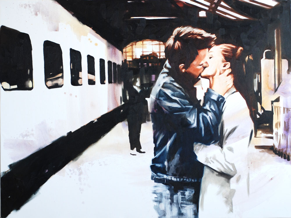 Human connections at train station - Stations Collection by Igor Shulman
