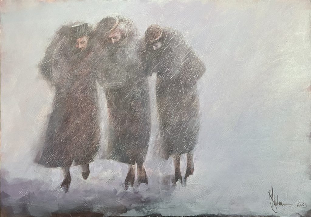 Retro Bizzard Oil Painting (2023) by Igor Shulman