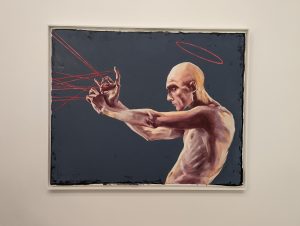 Mastermind Oil Painting Framed on the Wall