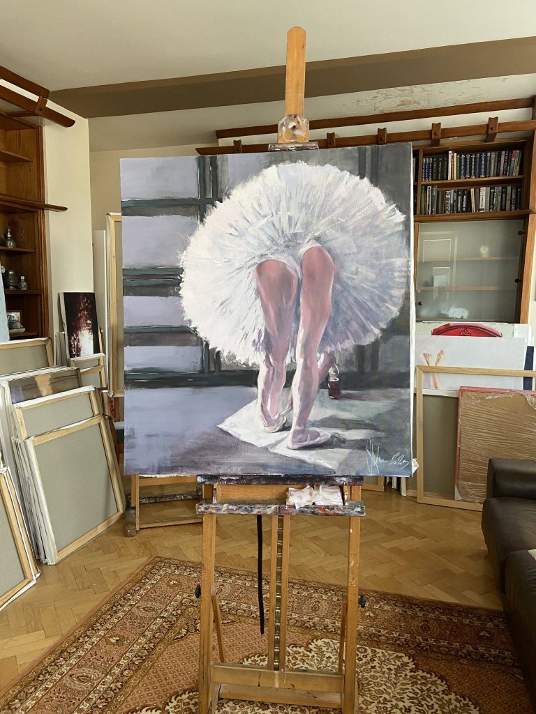 Backstage Oil Painting (2023) Igor Shulman Figurative Artist