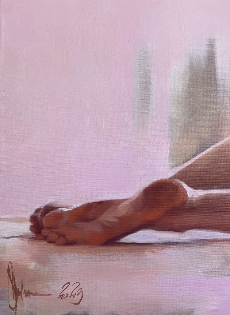 Pink Morning Oil Painting (2023) Igor Shulman