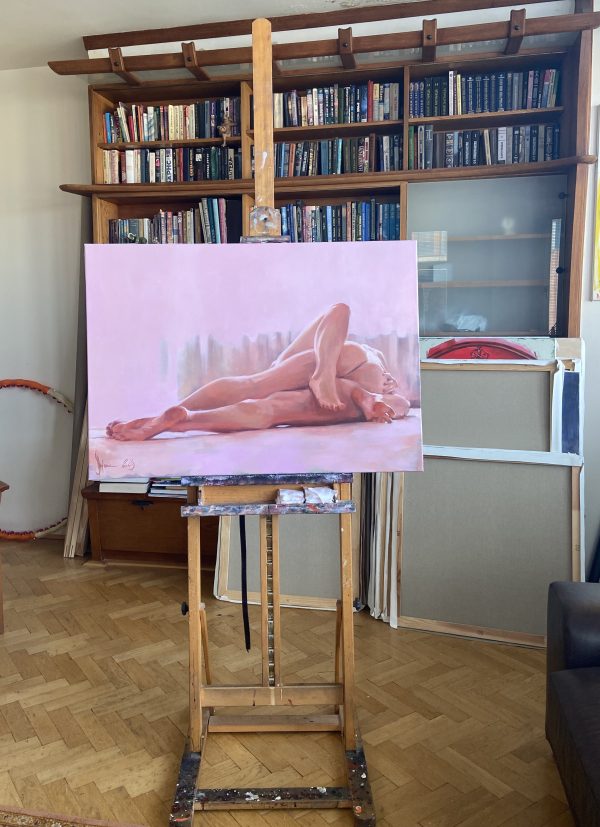 oil painting pink morning 2023 igor shulman 04 -