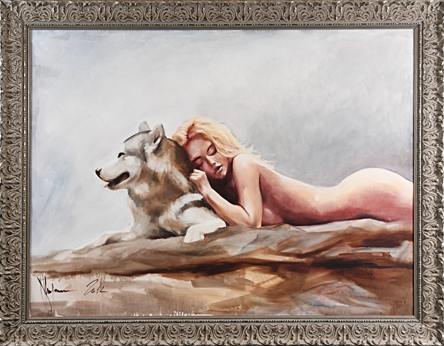 Nude #483 Oil painting (2012) alt.name Přátelé by Igor Shulman