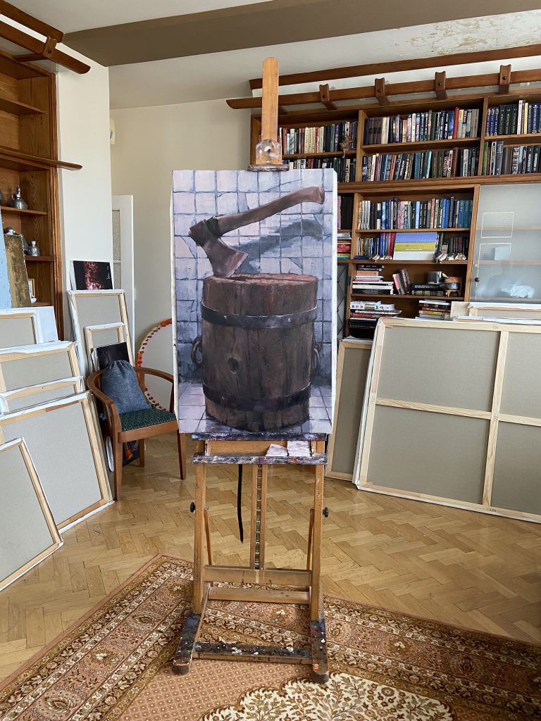 Retribution Oil Painting (2023) Igor Shulman Artist