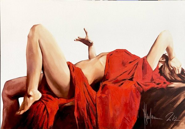 After Party #77. Nataly in Red (2021) Igor Shulman Painter