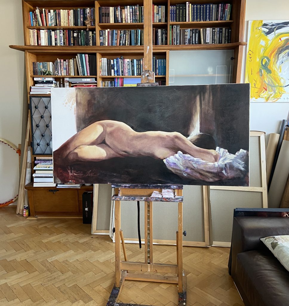 Nude #118 Oil Painting (2012) Igor Shulman - studio