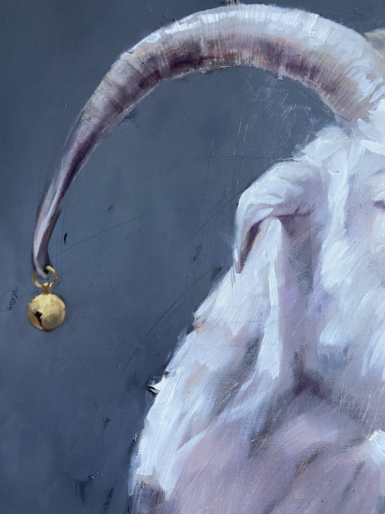 Portrait of a Goat with a Jingle Bell (2023) Igor Shulman Artist
