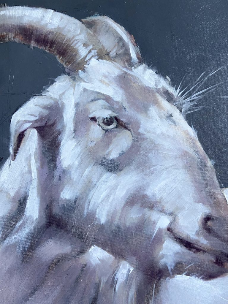 Portrait of a Goat with a Jingle Bell (2023) Igor Shulman Artist