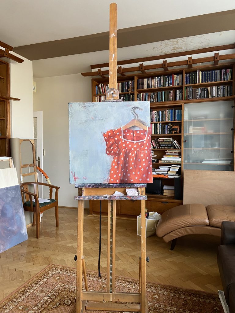 A Piece of Childhood Oil Painting (2023) Igor Shulman