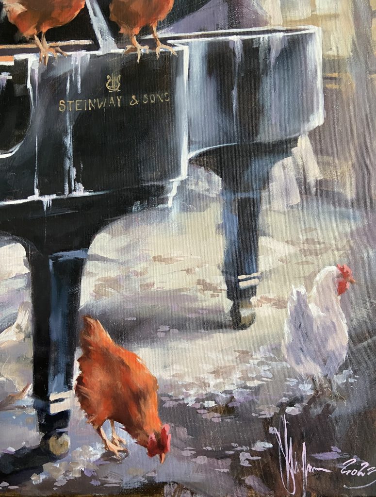 Unwritten Music Oil Painting (2023) Igor Shulman