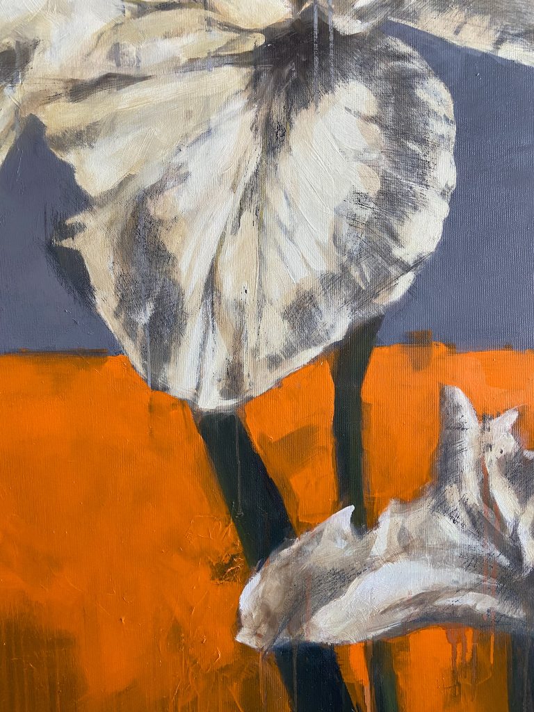 About of Irises (2024), Oil on Canvas, Igor Shulman