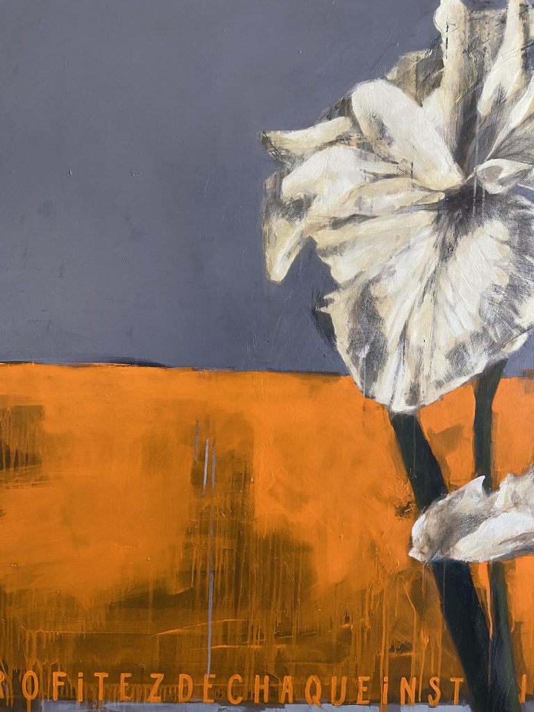 About of Irises (2024), Oil on Canvas, Igor Shulman