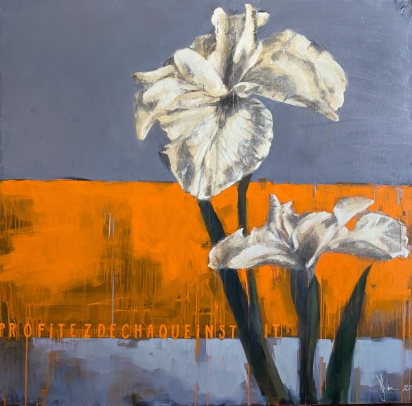 About of Irises (2024), Oil on Canvas, Igor Shulman
