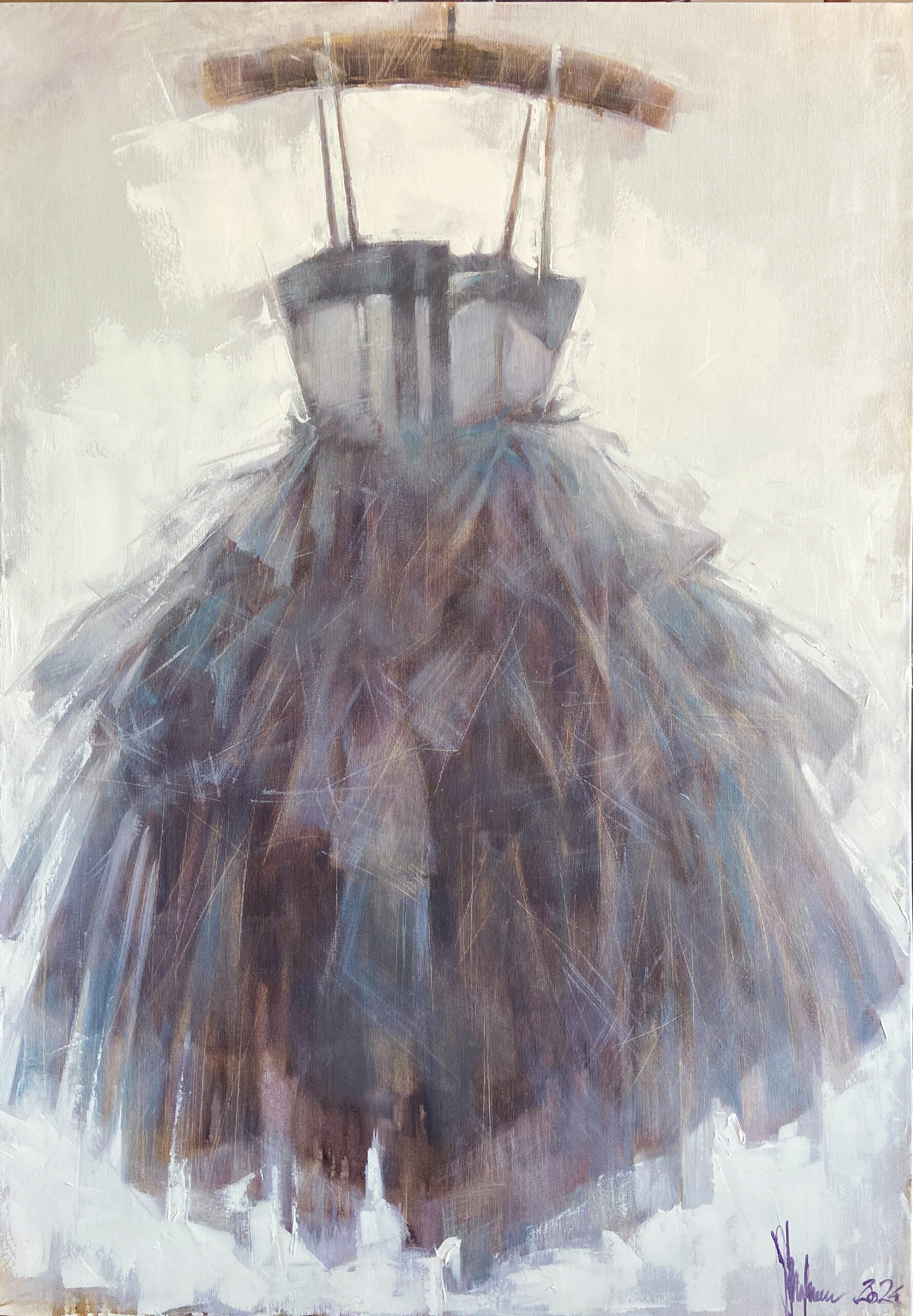 Airy dress. (2024) Oil painting by Igor Shulman