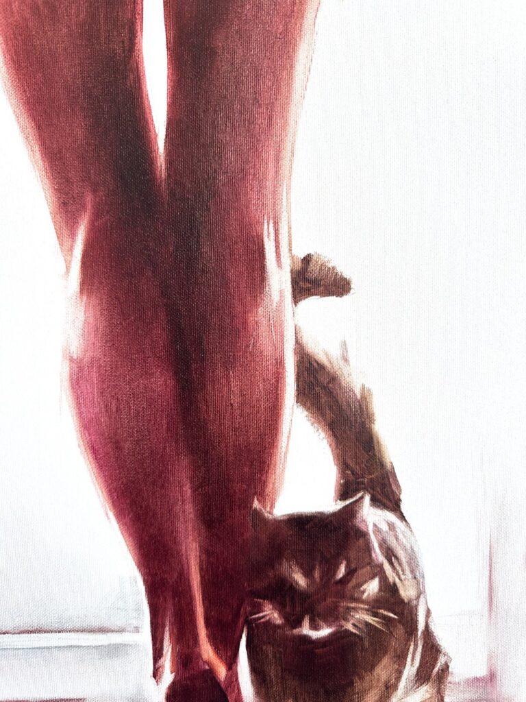 Woman’s Legs Detail in Morning Sketch by Igor Shulman
