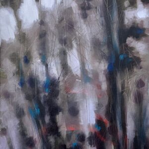 Expressionist oil painting "Weeds" by Igor Shulman, depicting resilient wild flowers thriving in untamed nature