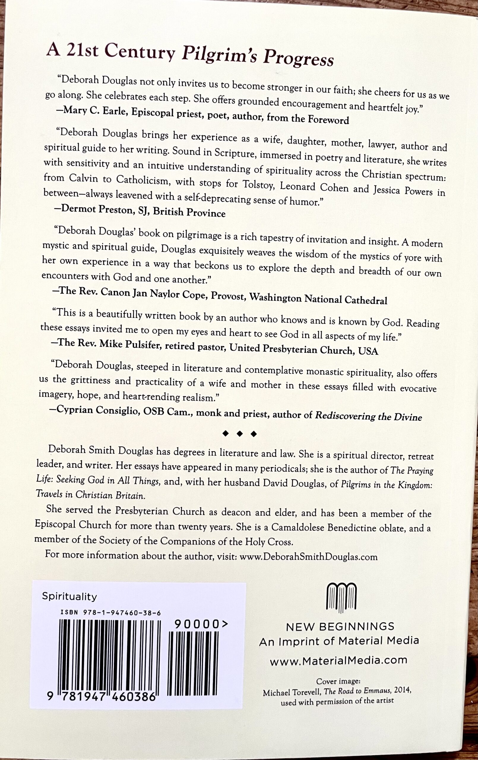 Back cover displaying the book summary, publisher information, and ISBN details for The Pilgrim Life.