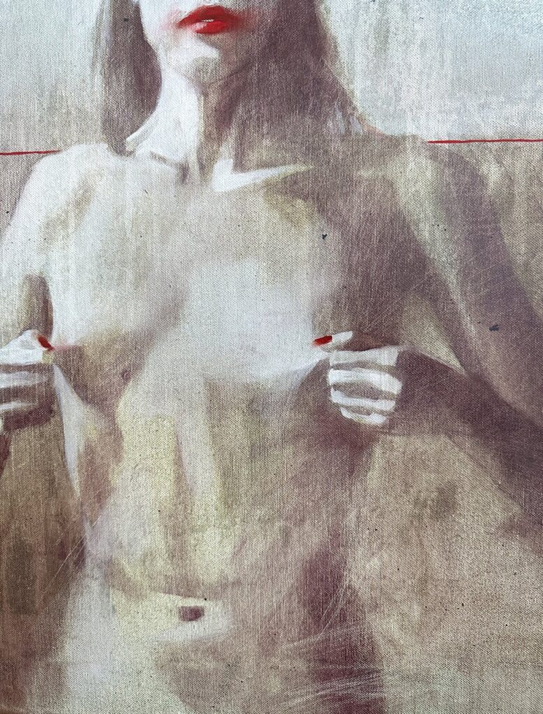 Close view: 'Secret Boundaries' — skin tones, texture, and nuance, sensual portrait