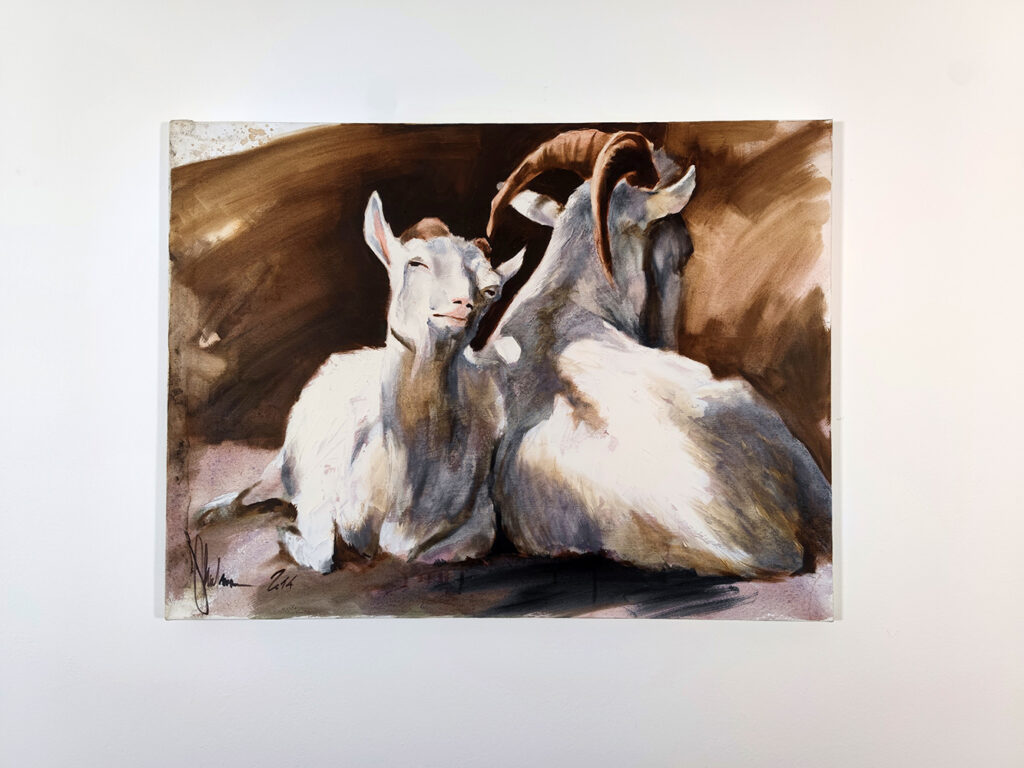 Happy Family by Igor Shulman displayed on an interior wall