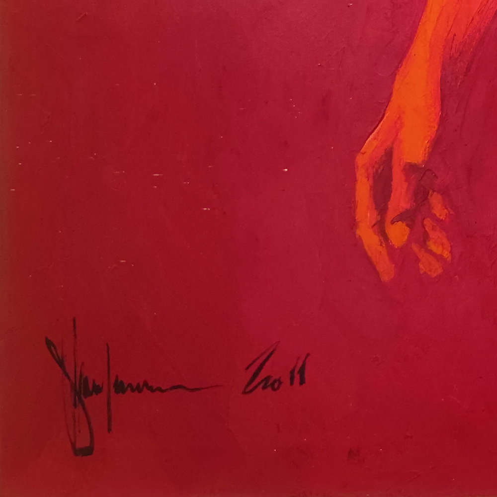 Artist's signature on Nude #111 by Igor Shulman