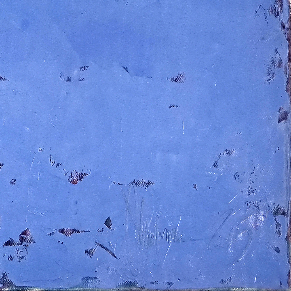 Textured blue background detail from Self-Portret #5 by Igor Shulman