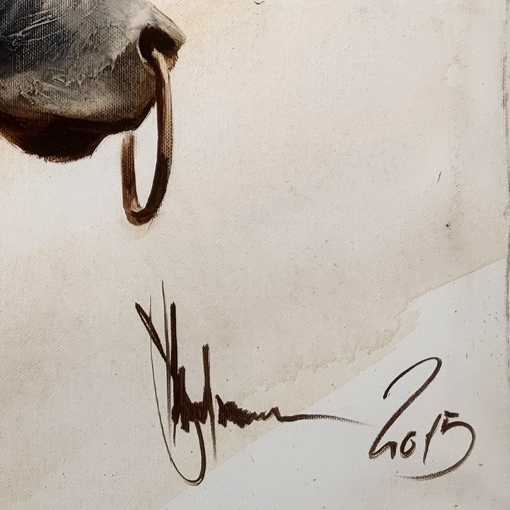 Signature detail from Tired Force 2 by Igor Shulman dated 2015