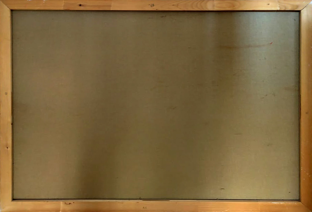 Sonets, 2012 – reverse of the canvas