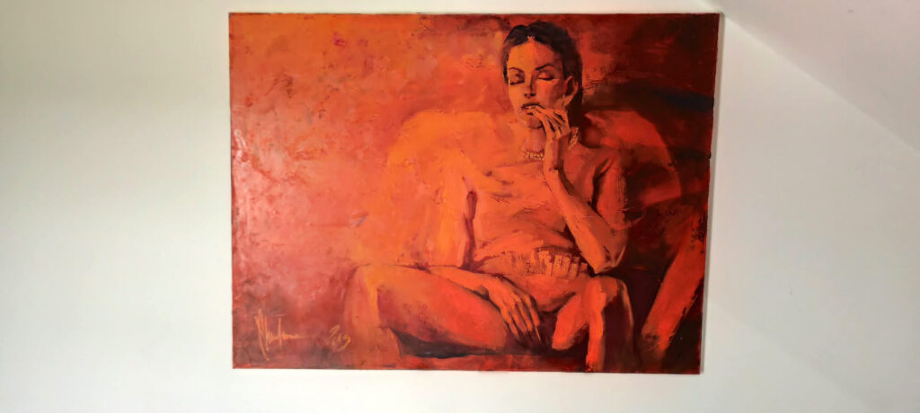 Tender, 2013 displayed on a wall